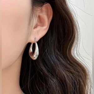 French Style Silver Earrings